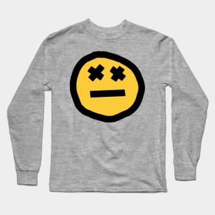 Round Face with X Eyes Long Sleeve T-Shirt